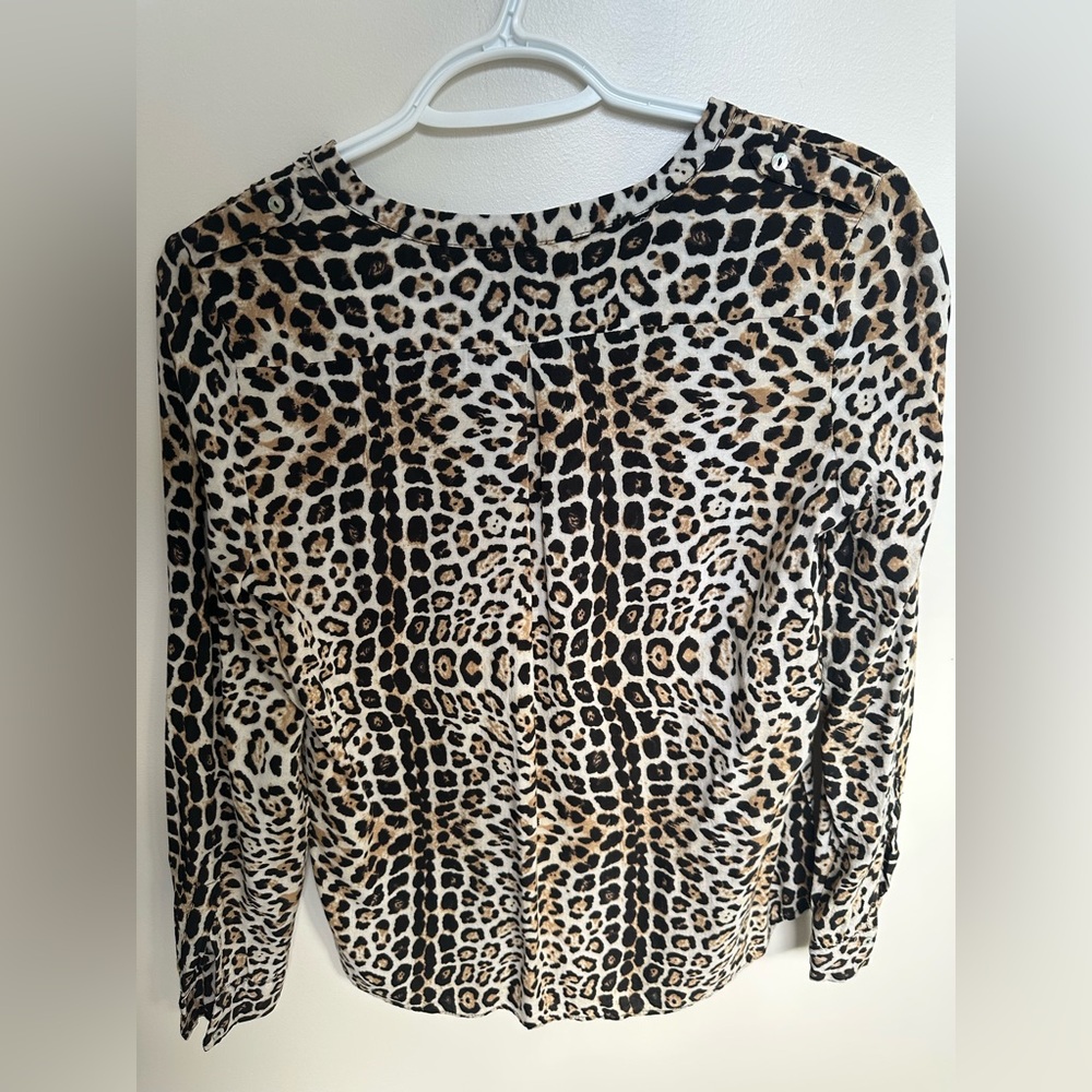 Zara button down leopard top - Picture 4 of 4